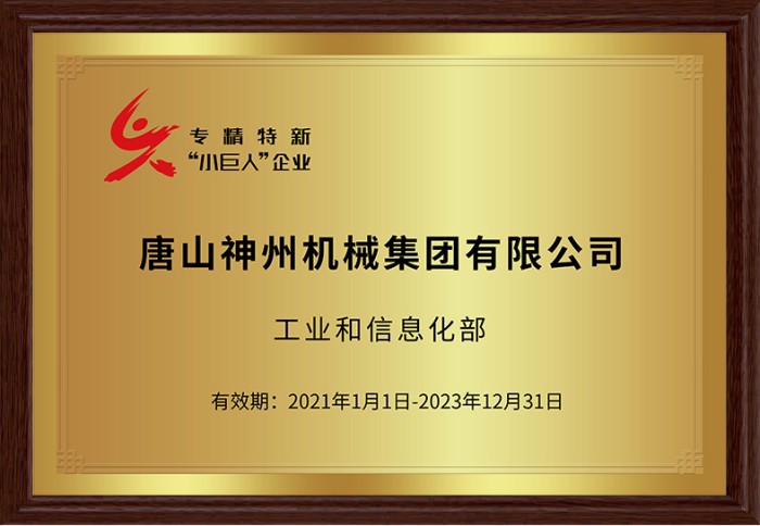 國家專精特新小巨人企業(yè)第一批